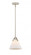 Cone - 1 Light - 8 inch - Polished Nickel - Stem hung - Mini Pendant (3442|288-1S-PN-G41-LED)
