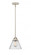 Cone - 1 Light - 8 inch - Polished Nickel - Stem hung - Mini Pendant (3442|288-1S-PN-G44-LED)