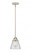 Cone - 1 Light - 6 inch - Polished Nickel - Stem hung - Mini Pendant (3442|288-1S-PN-G62-LED)