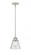 Cone - 1 Light - 6 inch - Polished Nickel - Stem hung - Mini Pendant (3442|288-1S-PN-G64-LED)