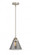 Cone - 1 Light - 8 inch - Brushed Satin Nickel - Stem hung - Mini Pendant (3442|288-1S-SN-G43-LED)