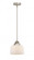Bell - 1 Light - 8 inch - Brushed Satin Nickel - Stem hung - Mini Pendant (3442|288-1S-SN-G71)