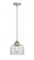 Bell - 1 Light - 8 inch - Brushed Satin Nickel - Stem hung - Mini Pendant (3442|288-1S-SN-G72-LED)