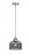 Bell - 1 Light - 8 inch - Brushed Satin Nickel - Stem hung - Mini Pendant (3442|288-1S-SN-G73-LED)