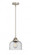 Bell - 1 Light - 8 inch - Brushed Satin Nickel - Stem hung - Mini Pendant (3442|288-1S-SN-G74-LED)