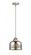 Bell - 1 Light - 8 inch - Brushed Satin Nickel - Stem hung - Mini Pendant (3442|288-1S-SN-G78-LED)