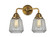 Chatham - 2 Light - 14 inch - Brushed Brass - Bath Vanity Light (3442|288-2W-BB-G142)
