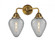 Geneseo - 2 Light - 15 inch - Brushed Brass - Bath Vanity Light (3442|288-2W-BB-G165)