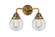 Beacon - 2 Light - 14 inch - Brushed Brass - Bath Vanity Light (3442|288-2W-BB-G202-6)