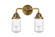 Dover - 2 Light - 13 inch - Brushed Brass - Bath Vanity Light (3442|288-2W-BB-G314)