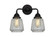 Chatham - 2 Light - 14 inch - Matte Black - Bath Vanity Light (3442|288-2W-BK-G142)