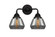Fulton - 2 Light - 15 inch - Matte Black - Bath Vanity Light (3442|288-2W-BK-G173)