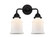 Canton - 2 Light - 14 inch - Matte Black - Bath Vanity Light (3442|288-2W-BK-G181)