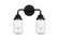 Dover - 2 Light - 13 inch - Matte Black - Bath Vanity Light (3442|288-2W-BK-G314)