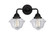 Oxford - 2 Light - 16 inch - Matte Black - Bath Vanity Light (3442|288-2W-BK-G532)