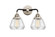 Fulton - 2 Light - 15 inch - Black Polished Nickel - Bath Vanity Light (3442|288-2W-BPN-G172)