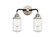 Dover - 2 Light - 13 inch - Black Polished Nickel - Bath Vanity Light (3442|288-2W-BPN-G312-LED)
