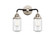 Dover - 2 Light - 13 inch - Black Polished Nickel - Bath Vanity Light (3442|288-2W-BPN-G314-LED)