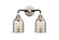 Bell - 2 Light - 13 inch - Black Polished Nickel - Bath Vanity Light (3442|288-2W-BPN-G58-LED)
