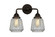 Chatham - 2 Light - 14 inch - Oil Rubbed Bronze - Bath Vanity Light (3442|288-2W-OB-G142-LED)