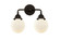 Beacon - 2 Light - 14 inch - Oil Rubbed Bronze - Bath Vanity Light (3442|288-2W-OB-G201-6-LED)