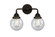 Beacon - 2 Light - 14 inch - Oil Rubbed Bronze - Bath Vanity Light (3442|288-2W-OB-G204-6)