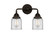 Bell - 2 Light - 13 inch - Oil Rubbed Bronze - Bath Vanity Light (3442|288-2W-OB-G52)