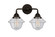 Oxford - 2 Light - 16 inch - Oil Rubbed Bronze - Bath Vanity Light (3442|288-2W-OB-G534-LED)