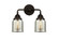Bell - 2 Light - 13 inch - Oil Rubbed Bronze - Bath Vanity Light (3442|288-2W-OB-G58-LED)