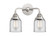 Bell - 2 Light - 13 inch - Polished Chrome - Bath Vanity Light (3442|288-2W-PC-G52-LED)