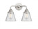 Cone - 2 Light - 14 inch - Polished Chrome - Bath Vanity Light (3442|288-2W-PC-G64)