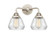 Fulton - 2 Light - 15 inch - Polished Nickel - Bath Vanity Light (3442|288-2W-PN-G172)