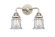 Canton - 2 Light - 13 inch - Polished Nickel - Bath Vanity Light (3442|288-2W-PN-G182S)