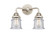 Canton - 2 Light - 13 inch - Polished Nickel - Bath Vanity Light (3442|288-2W-PN-G184S-LED)