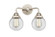 Beacon - 2 Light - 14 inch - Polished Nickel - Bath Vanity Light (3442|288-2W-PN-G202-6)