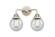 Beacon - 2 Light - 14 inch - Polished Nickel - Bath Vanity Light (3442|288-2W-PN-G204-6-LED)