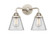 Cone - 2 Light - 14 inch - Polished Nickel - Bath Vanity Light (3442|288-2W-PN-G62-LED)