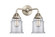 Canton - 2 Light - 14 inch - Brushed Satin Nickel - Bath Vanity Light (3442|288-2W-SN-G182-LED)