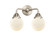 Beacon - 2 Light - 14 inch - Brushed Satin Nickel - Bath Vanity Light (3442|288-2W-SN-G201-6-LED)