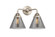 Cone - 2 Light - 16 inch - Brushed Satin Nickel - Bath Vanity Light (3442|288-2W-SN-G43)