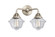 Oxford - 2 Light - 16 inch - Brushed Satin Nickel - Bath Vanity Light (3442|288-2W-SN-G532-LED)