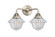Oxford - 2 Light - 16 inch - Brushed Satin Nickel - Bath Vanity Light (3442|288-2W-SN-G534-LED)