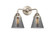 Cone - 2 Light - 14 inch - Brushed Satin Nickel - Bath Vanity Light (3442|288-2W-SN-G63)