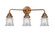 Canton - 3 Light - 23 inch - Antique Copper - Bath Vanity Light (3442|288-3W-AC-G182S)