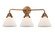 Cone - 3 Light - 26 inch - Antique Copper - Bath Vanity Light (3442|288-3W-AC-G41)