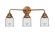 Bell - 3 Light - 23 inch - Antique Copper - Bath Vanity Light (3442|288-3W-AC-G52-LED)