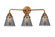Cone - 3 Light - 24 inch - Antique Copper - Bath Vanity Light (3442|288-3W-AC-G63)