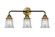 Canton - 3 Light - 23 inch - Black Antique Brass - Bath Vanity Light (3442|288-3W-BAB-G182S-LED)