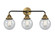 Beacon - 3 Light - 24 inch - Black Antique Brass - Bath Vanity Light (3442|288-3W-BAB-G204-6)