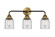 Bell - 3 Light - 23 inch - Black Antique Brass - Bath Vanity Light (3442|288-3W-BAB-G52-LED)